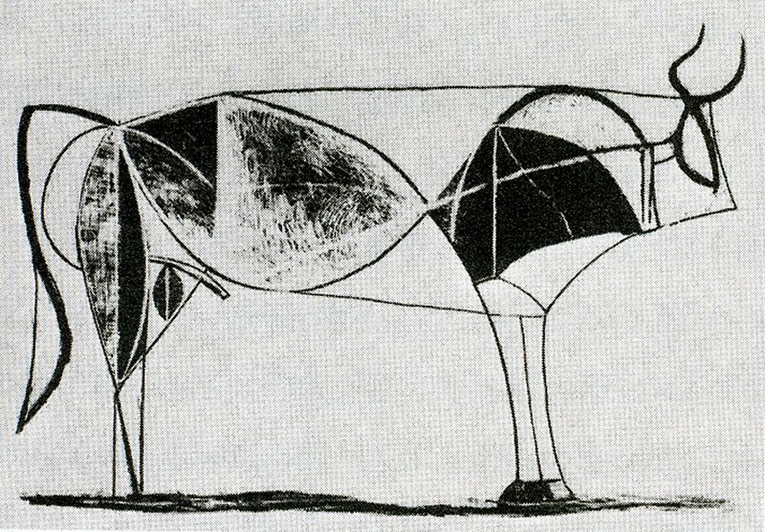 Picasso Bull, plate VII 1945